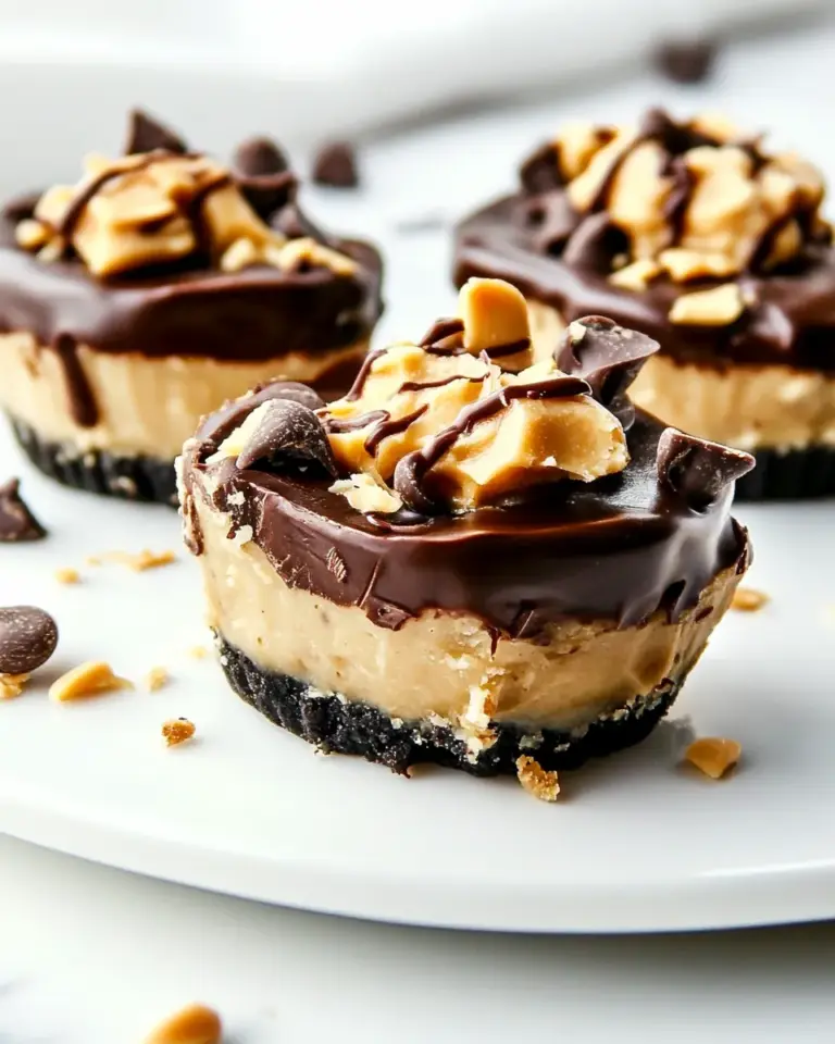 Homemade Mini Chocolate Peanut Butter Pies photo