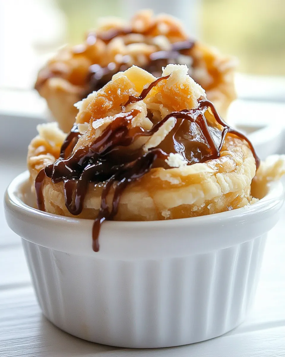 Easy Mini Samoa Pies food shot