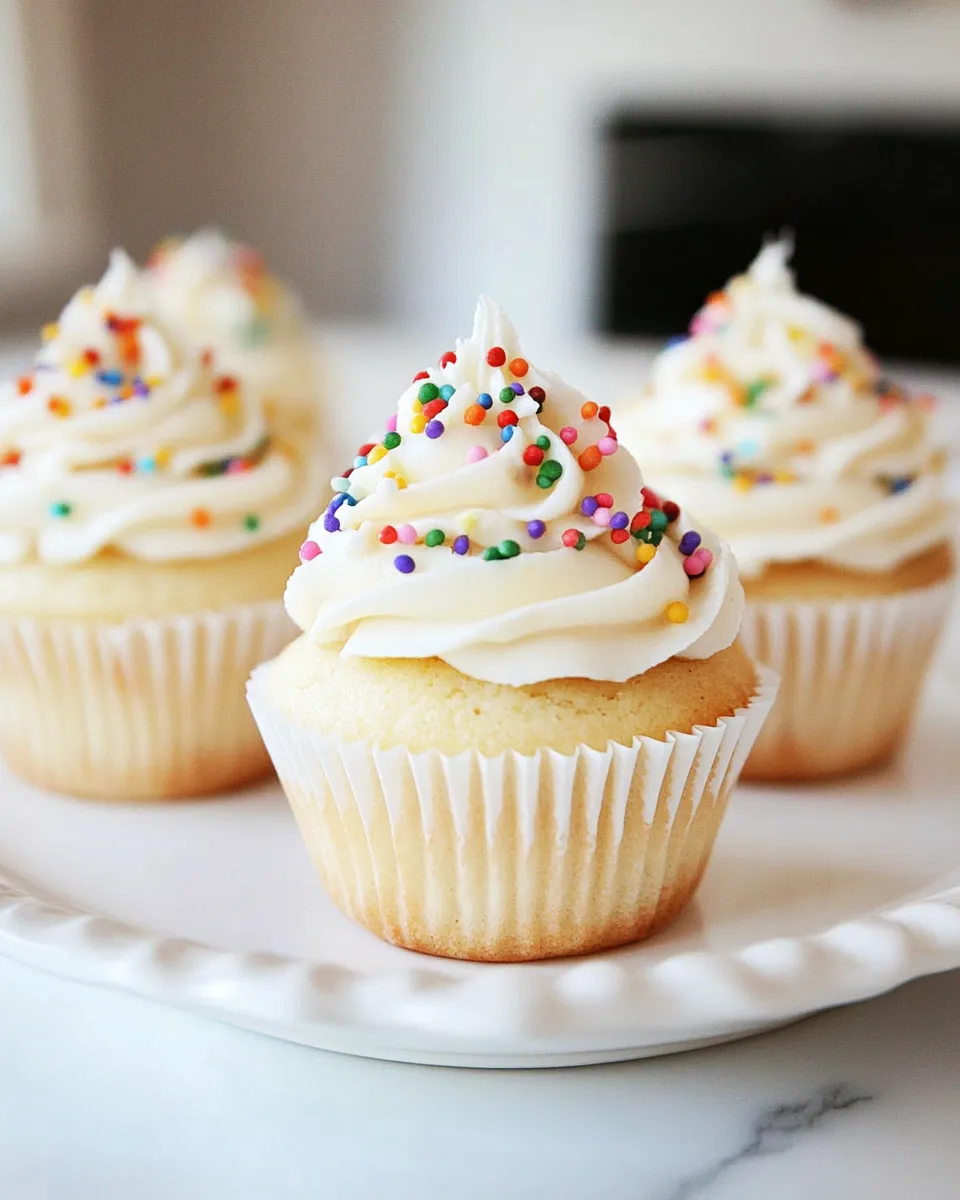 Homemade Mini Vanilla Cupcakes photo