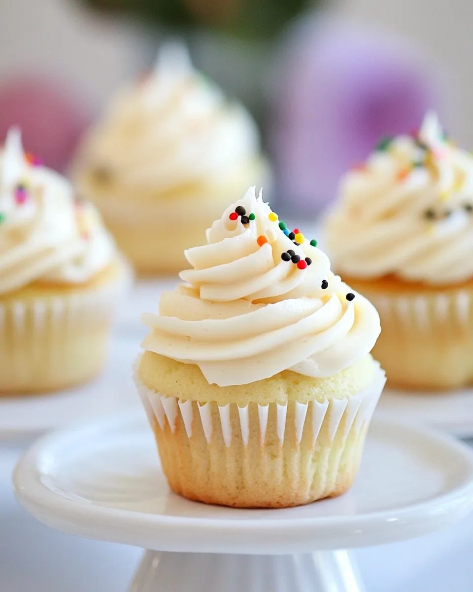 Delicious Mini Vanilla Cupcakes shot