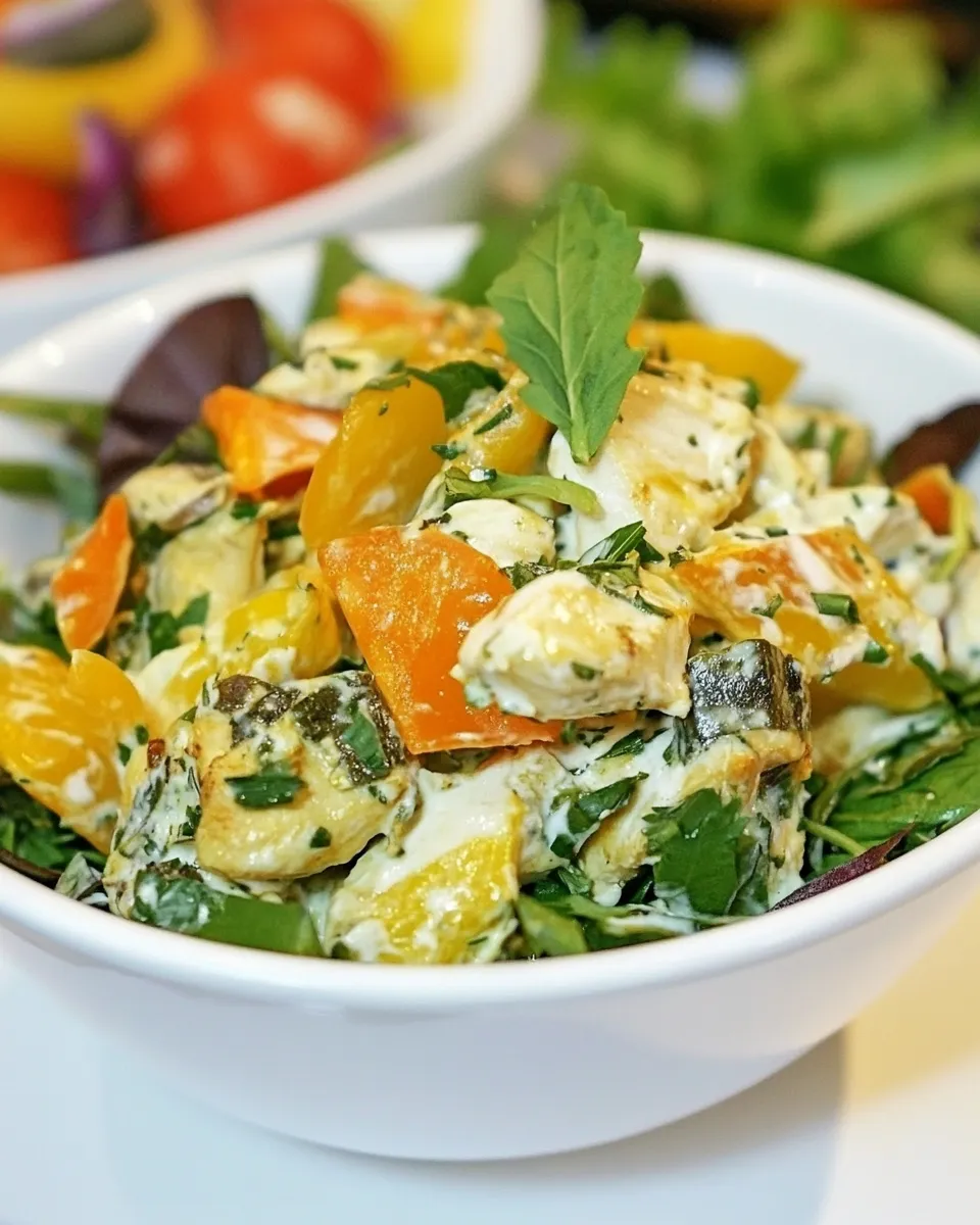 Homemade Moroccan Chicken Salad photo