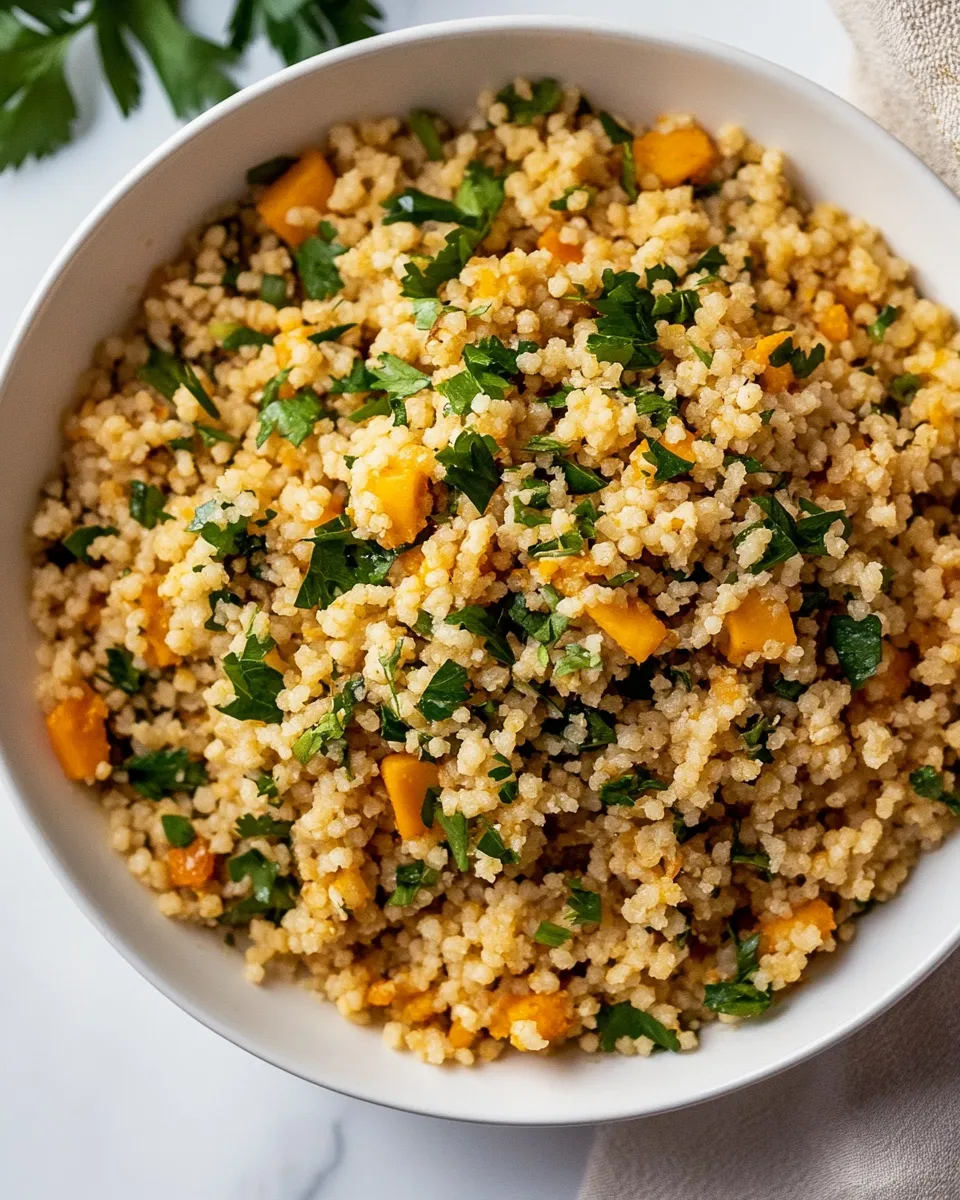 Delicious Moroccan Couscous shot