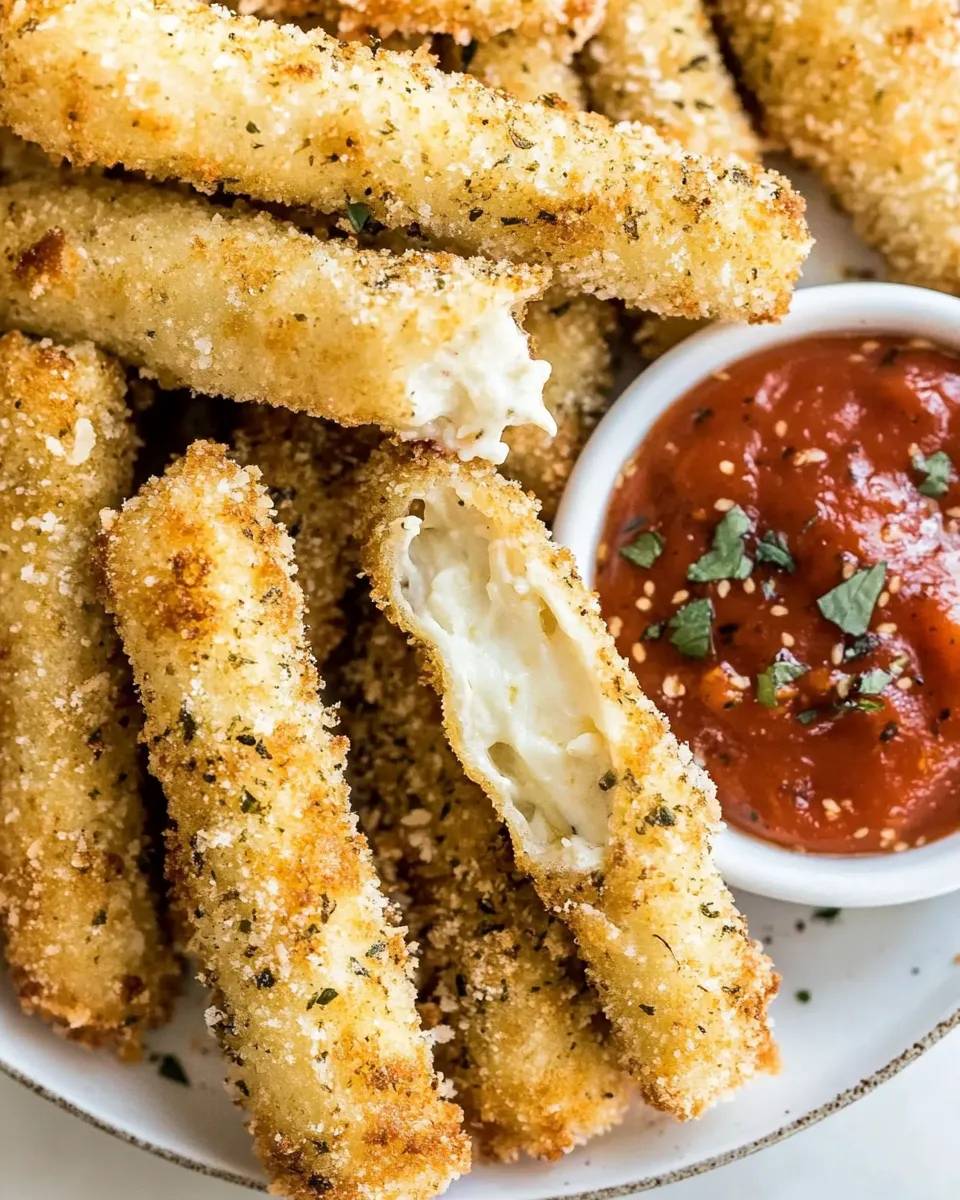 Delicious Mozzarella Sticks shot