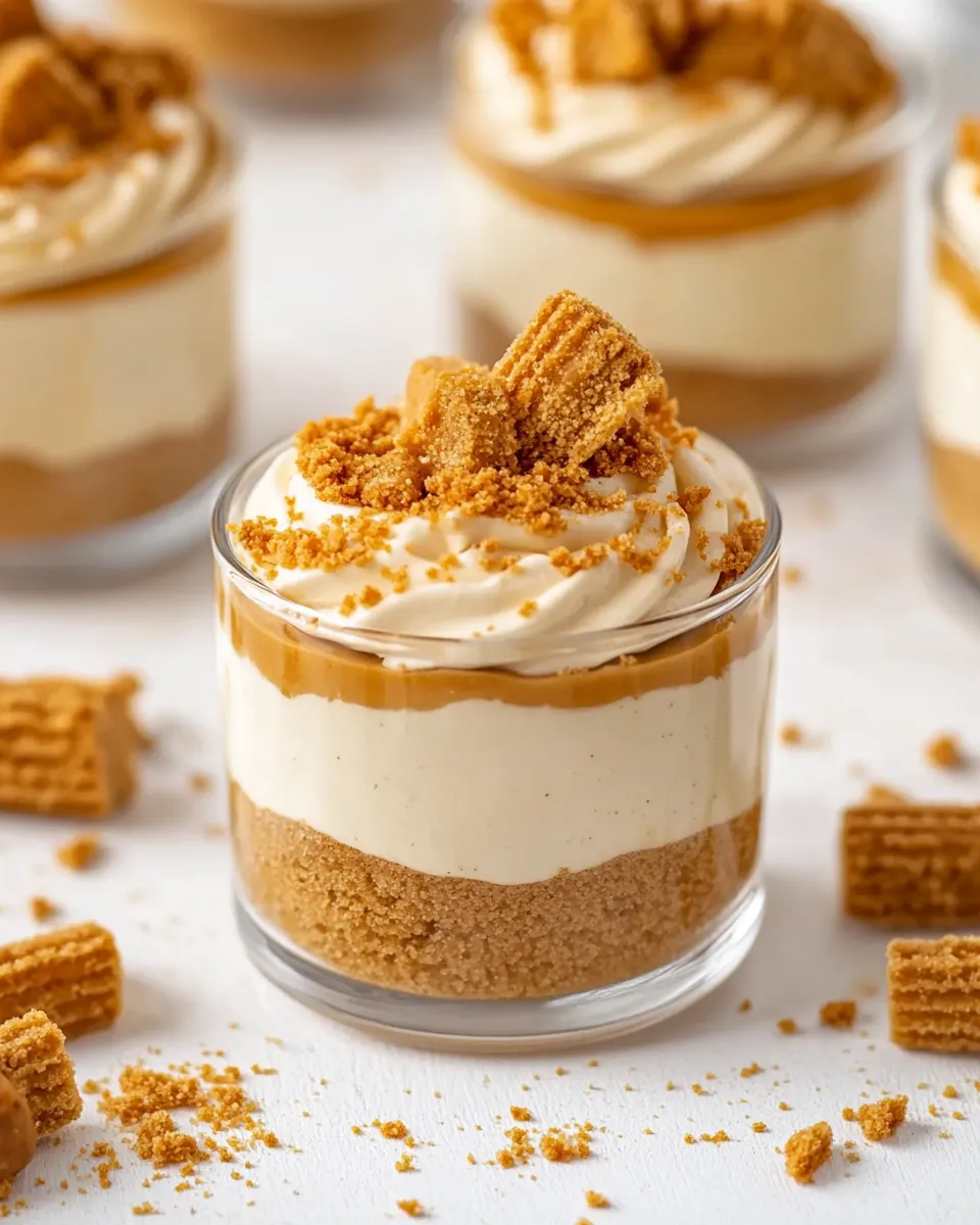 Delicious No-Bake Biscoff Cheesecake Cups image