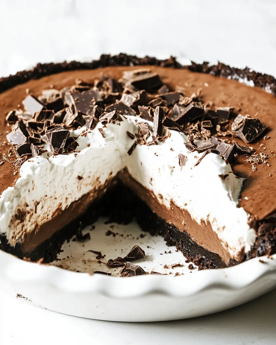 Classic No-Bake Chocolate Pie image