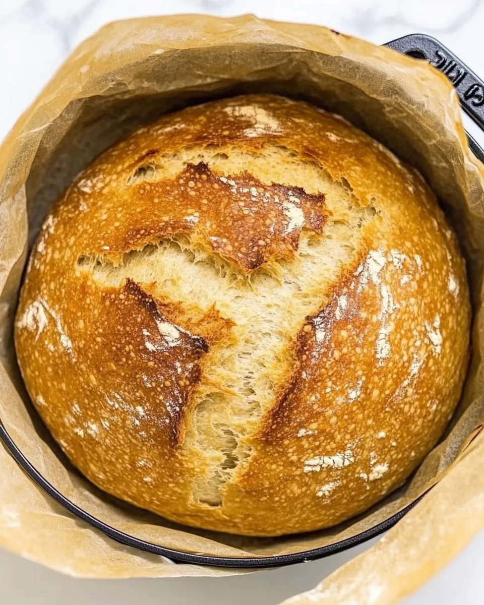 Easy No-Knead Whole Wheat Dutch Oven Bread recipe photo