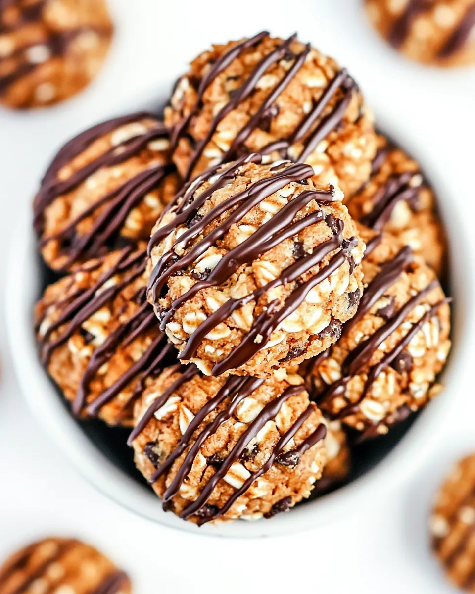 Easy No Bake Healthy Breakfast Cookies image