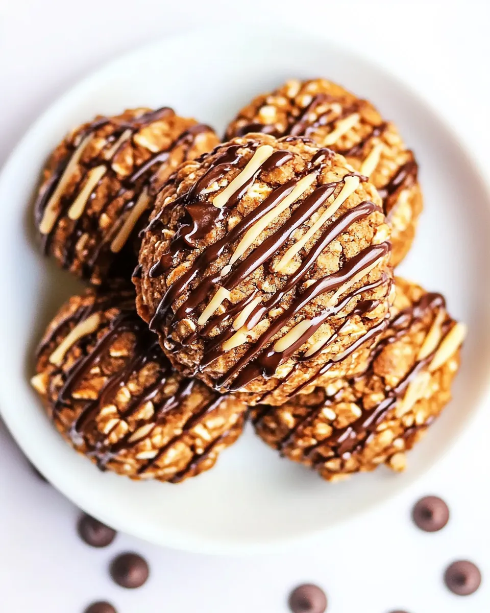 Quick No Bake Healthy Breakfast Cookies shot