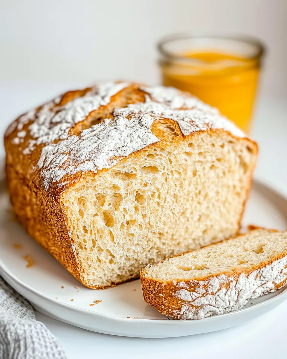 Homemade No Knead Sandwich Bread image