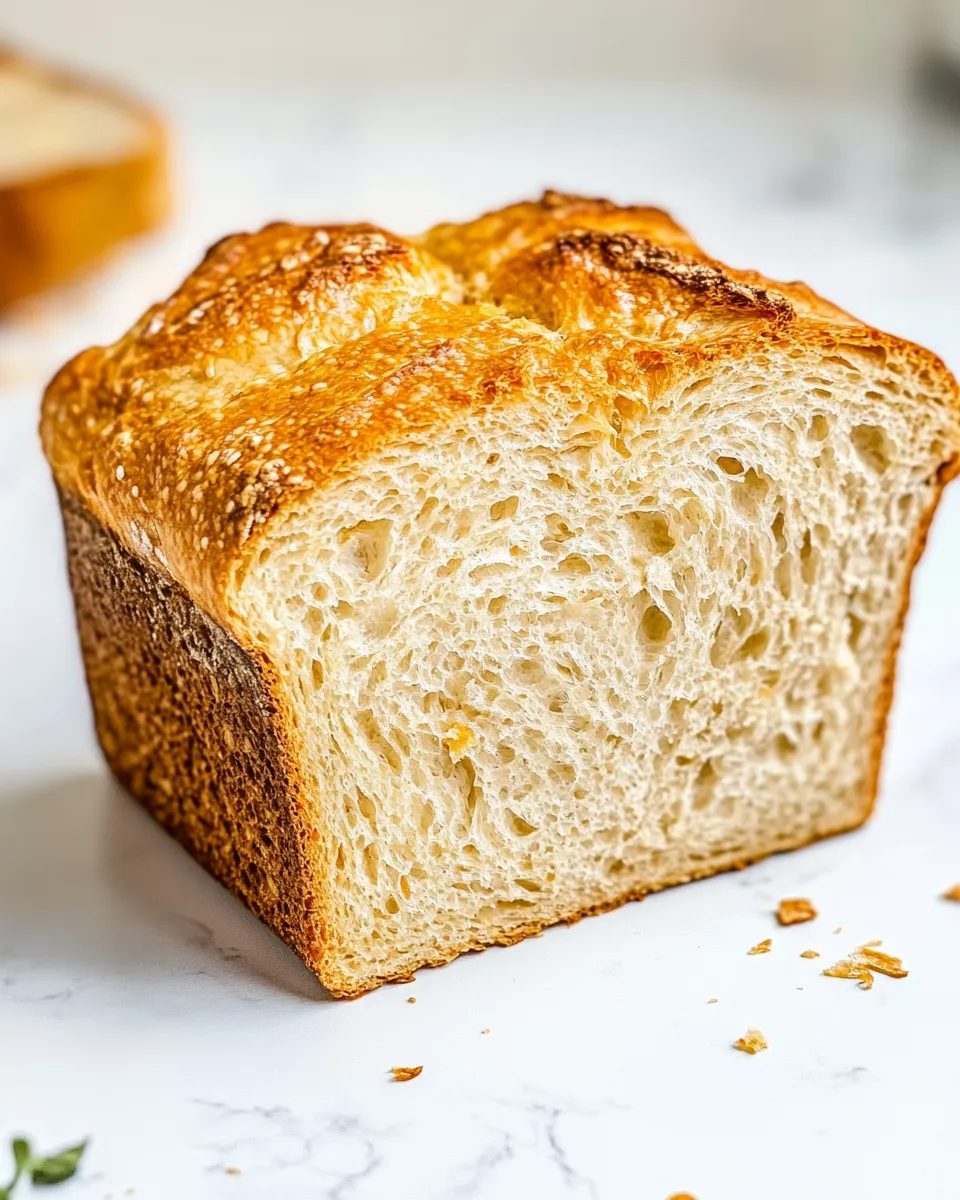 Quick No Knead Sandwich Bread shot