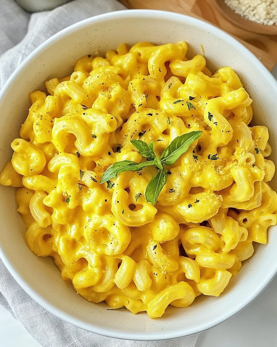 Easy Nut-free Vegan Mac and Cheese shot