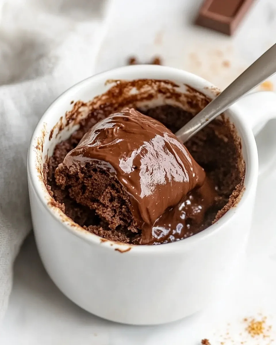 Homemade Nutella Mug Cake Recipe photo