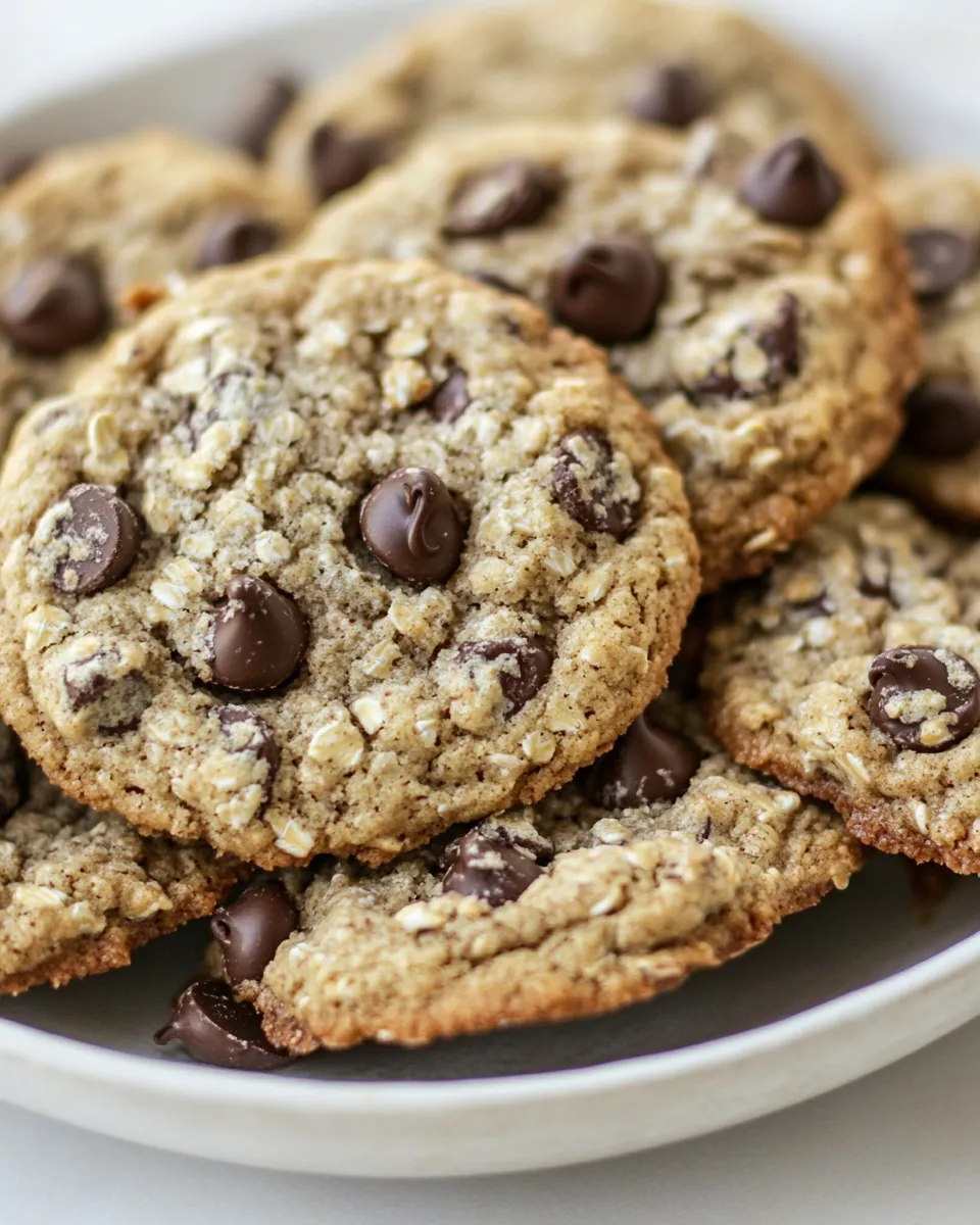 Delicious Oat Flour Chocolate Chip Cookies image