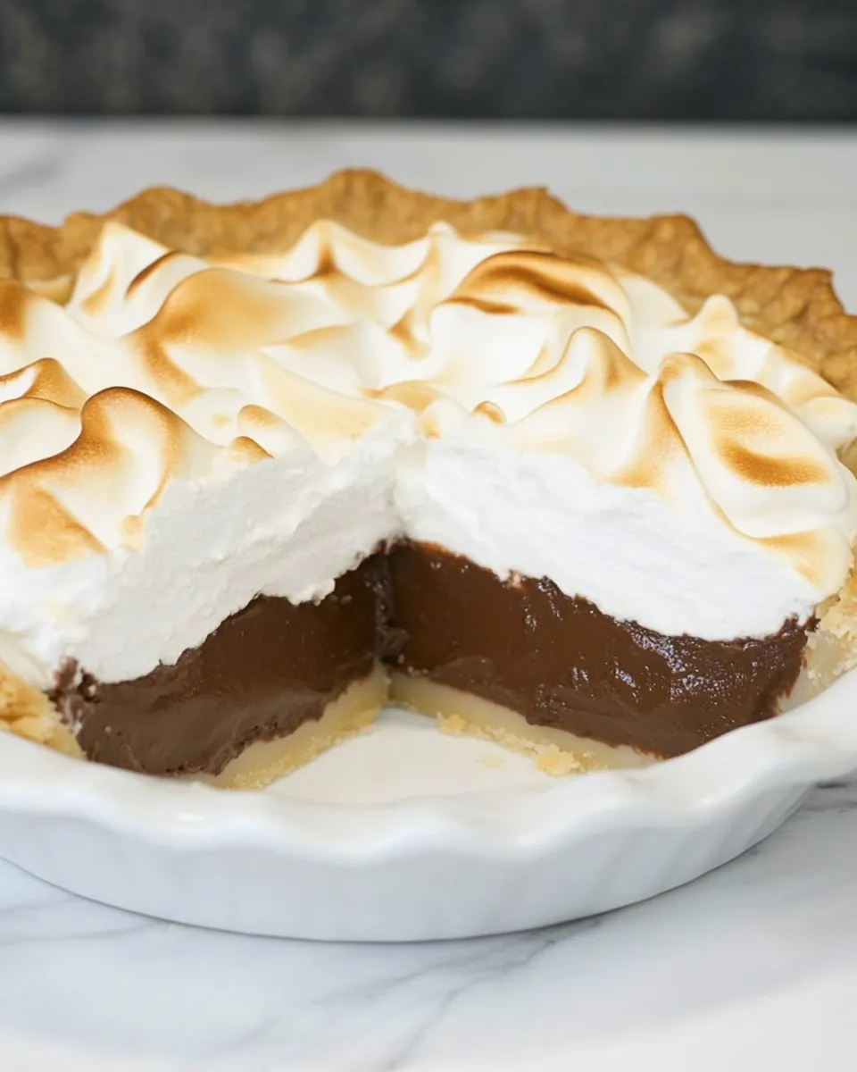 Classic Old-Fashioned Chocolate Meringue Pie image