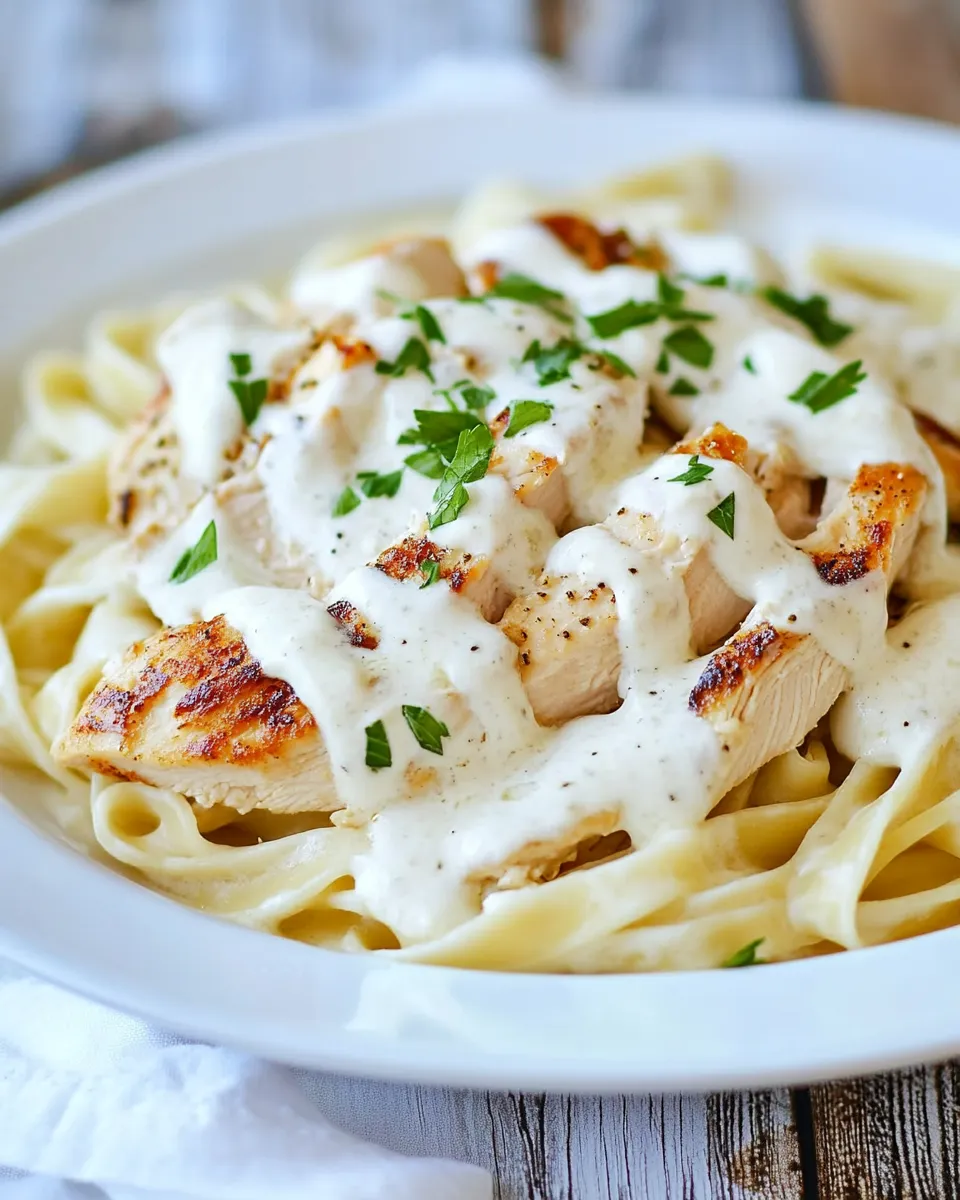 Homemade Olive Garden Chicken Alfredo Copycat Recipe photo