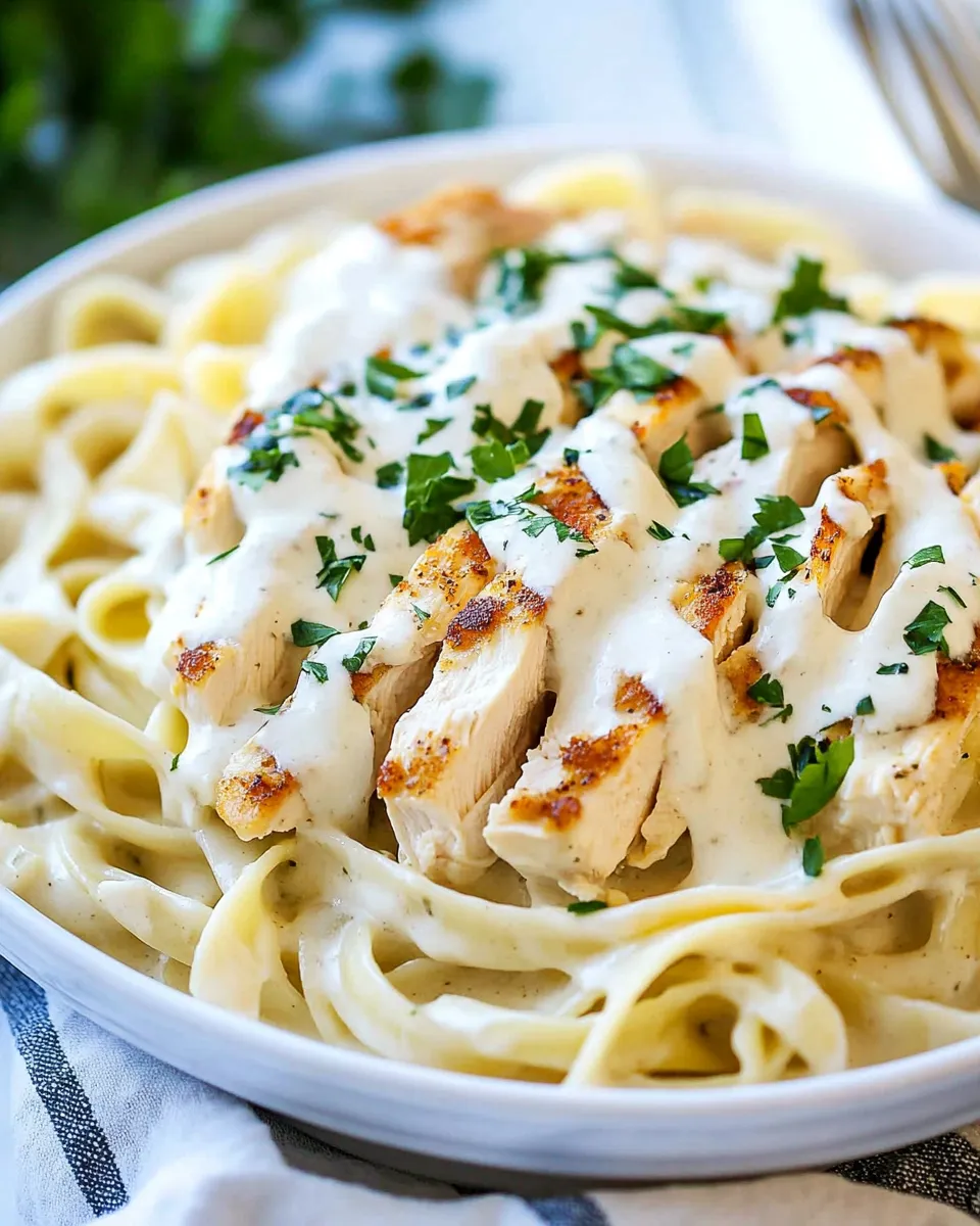 Classic Olive Garden Chicken Alfredo Copycat Recipe image