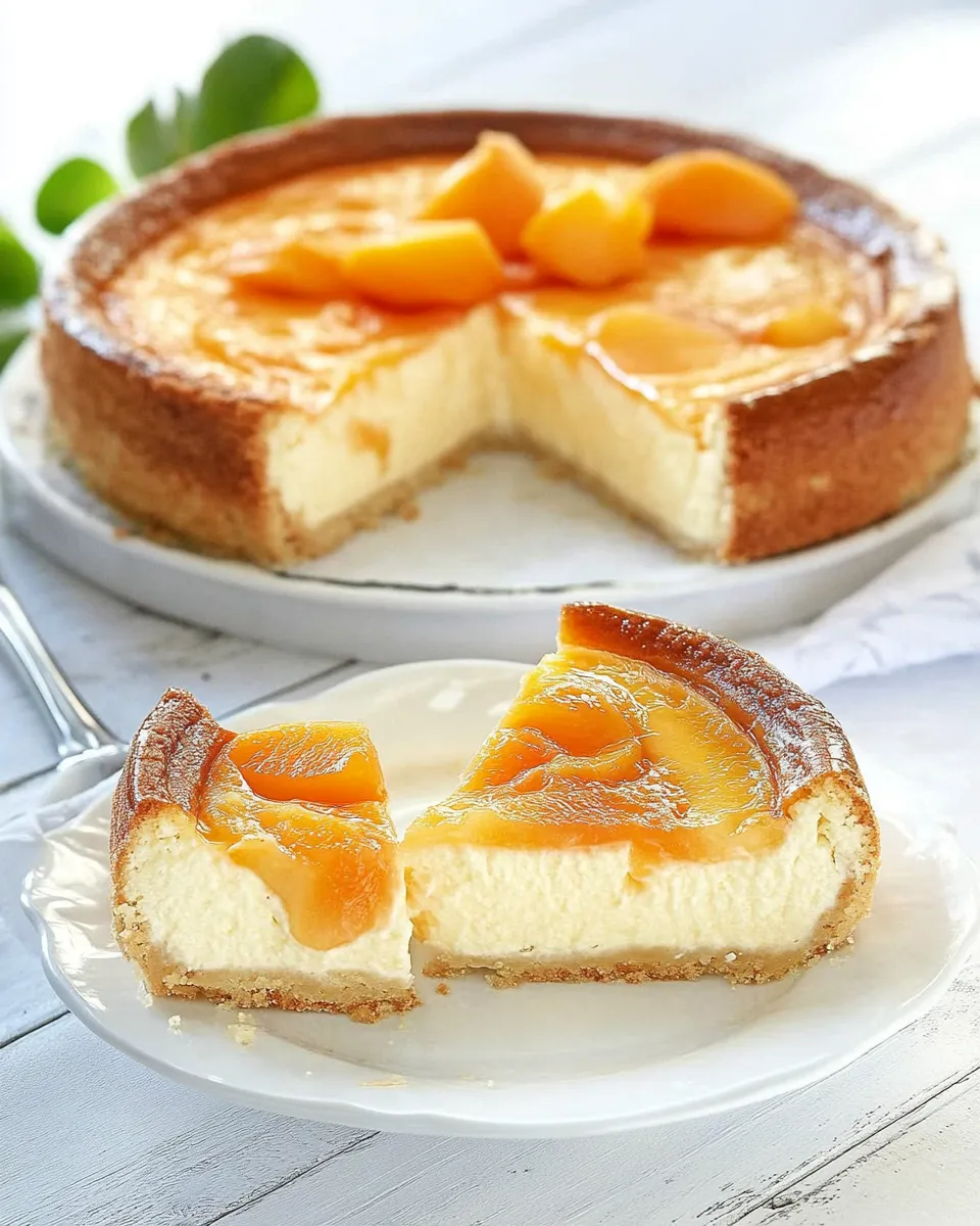 Delicious Olive Garden Peaches and Cream Cheesecake Copycat Recipe photo