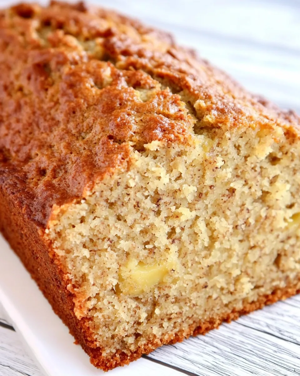 Delicious Olive Oil Honey Banana Bread shot