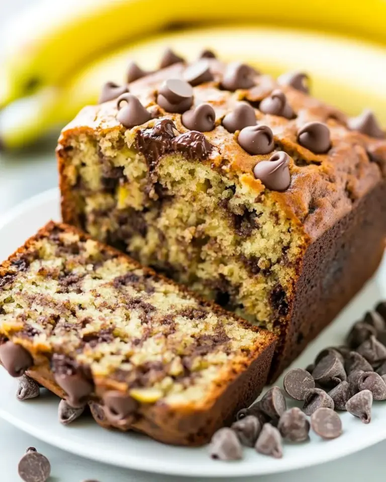 Homemade One Bowl Chocolate Chip Banana Bread photo