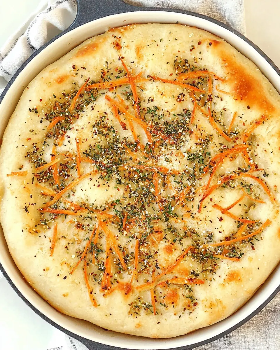 Delicious One Hour Skillet Focaccia image