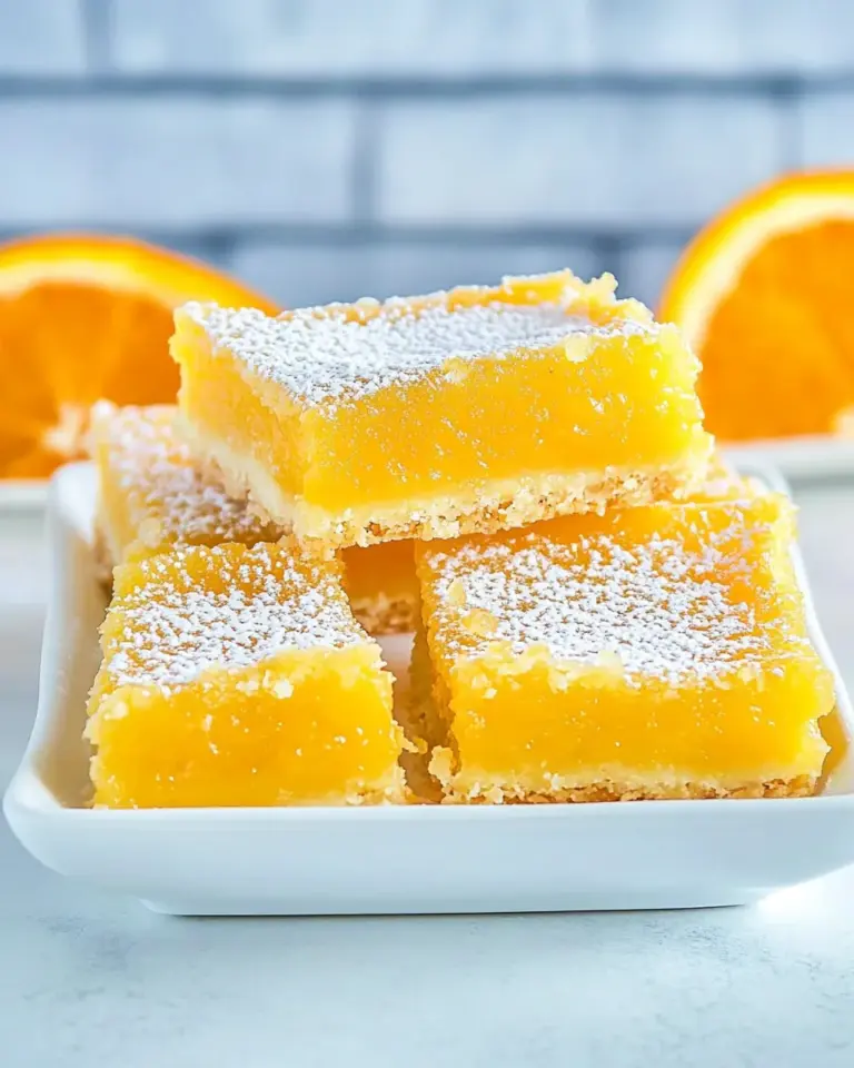 Homemade Orange Bars recipe photo
