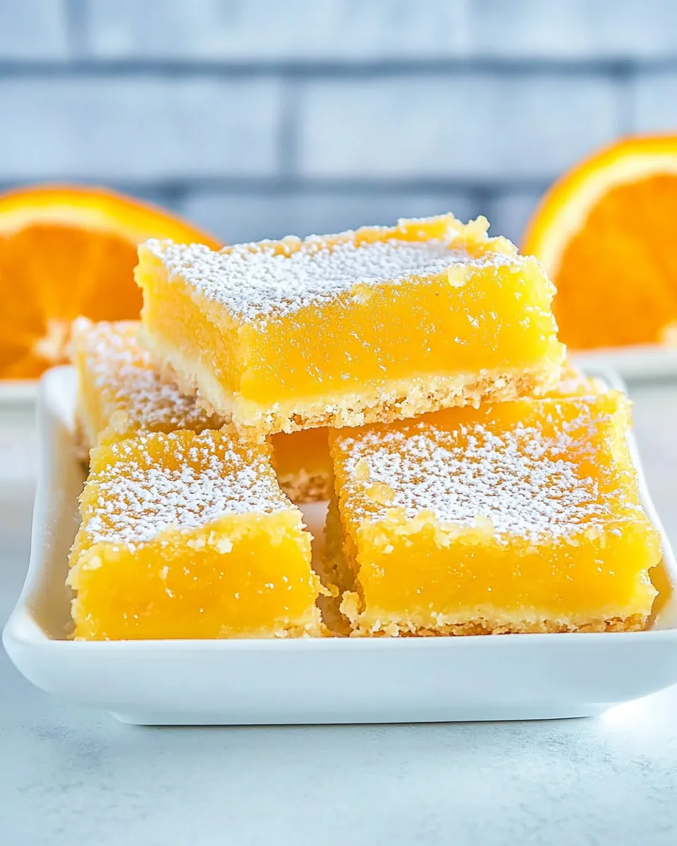 Homemade Orange Bars recipe photo