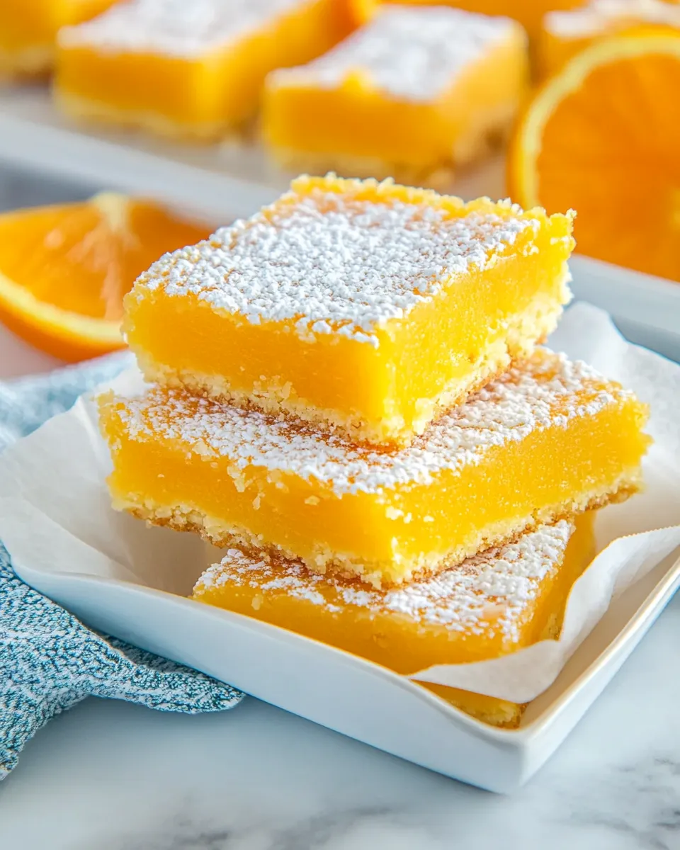 Classic Orange Bars dish photo