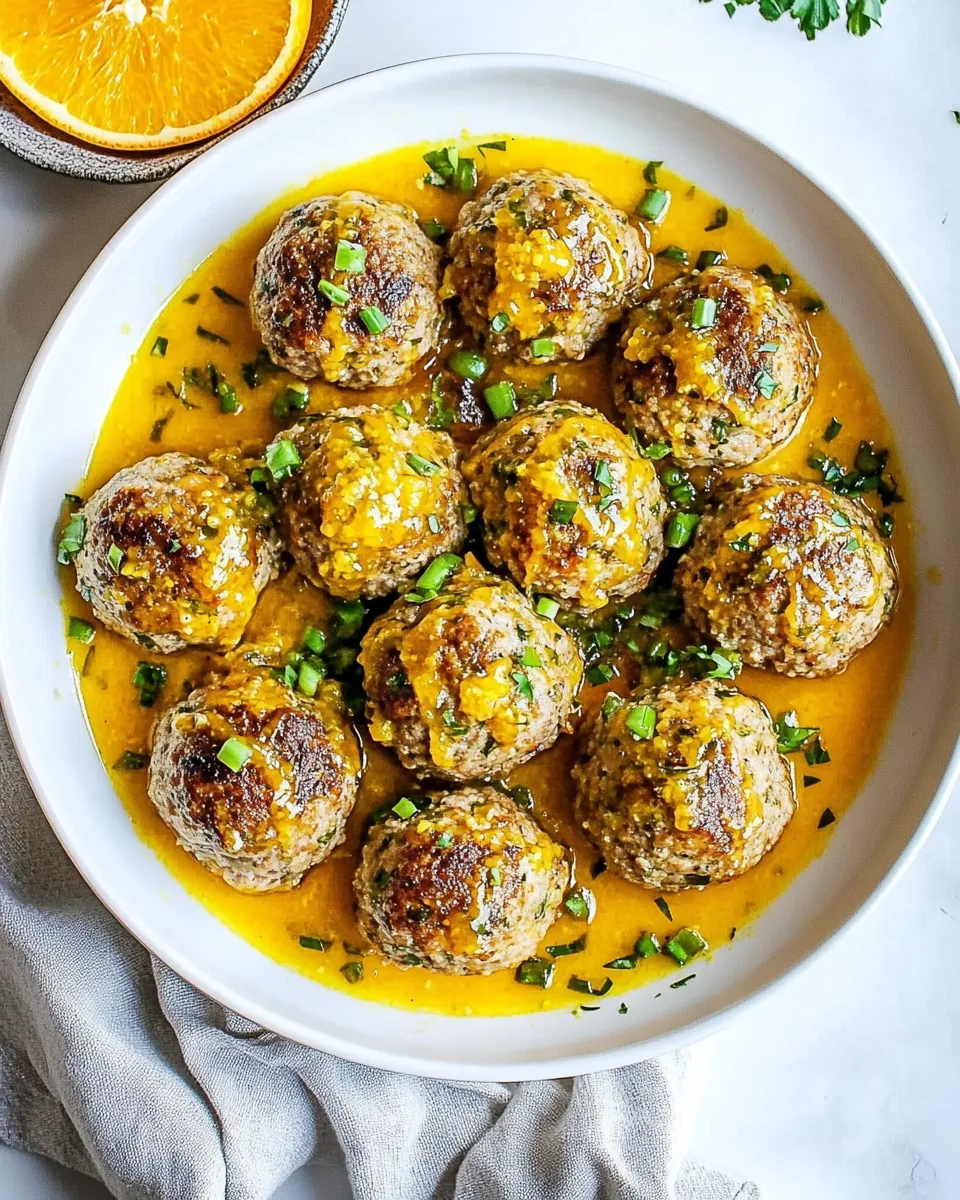 Delicious Orange Whole30 Turkey Paleo Meatballs image