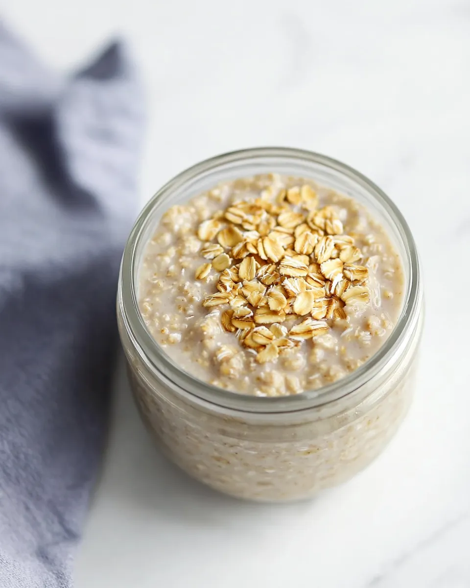 Quick Overnight Oats With Water shot