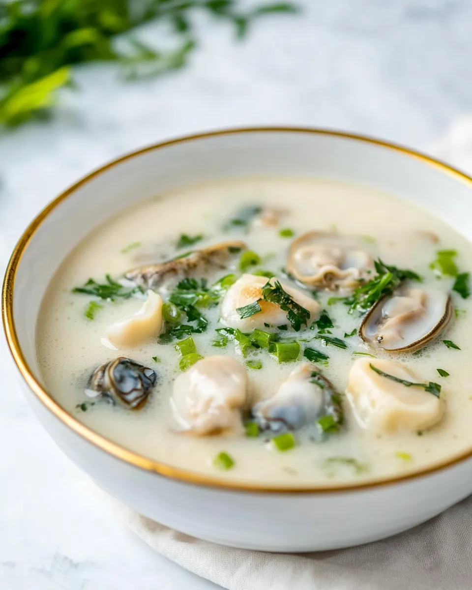 Delicious Oyster Stew shot