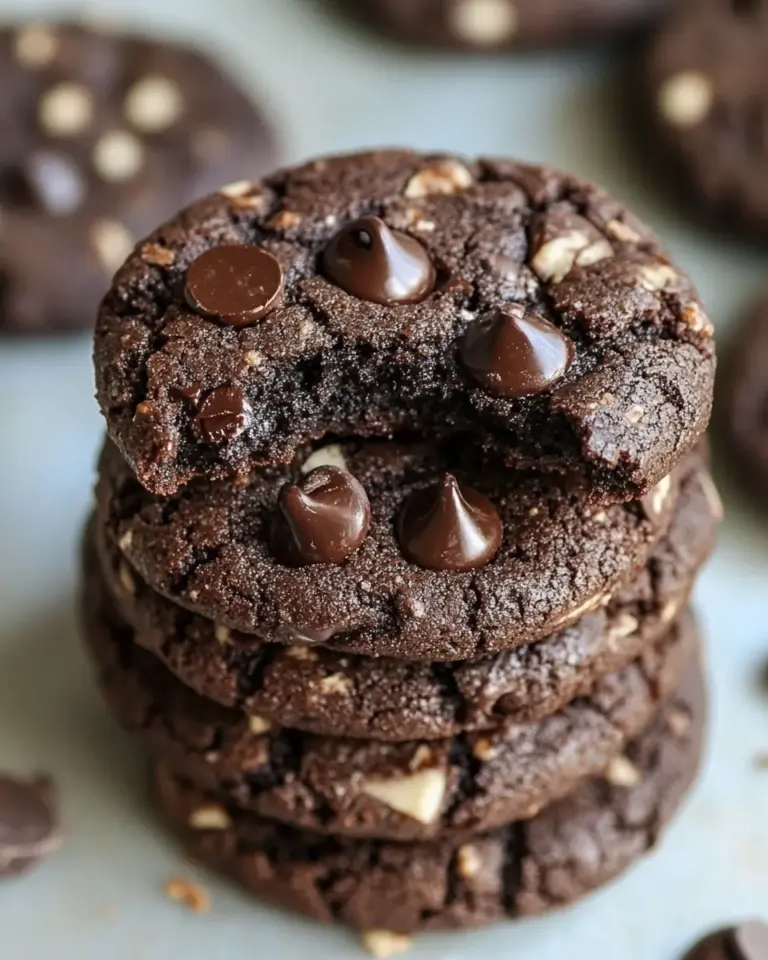 Homemade Paleo Double Chocolate Chip Cookies photo