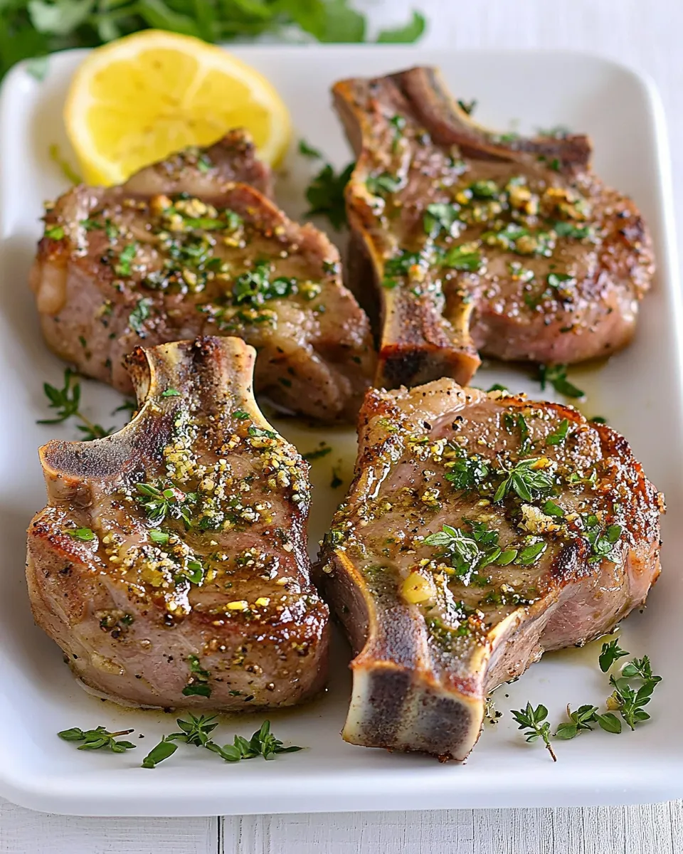 Homemade Pan Seared Lamb Chops photo