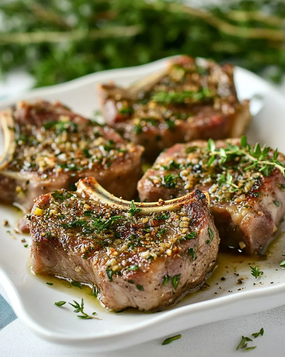 Classic Pan Seared Lamb Chops image