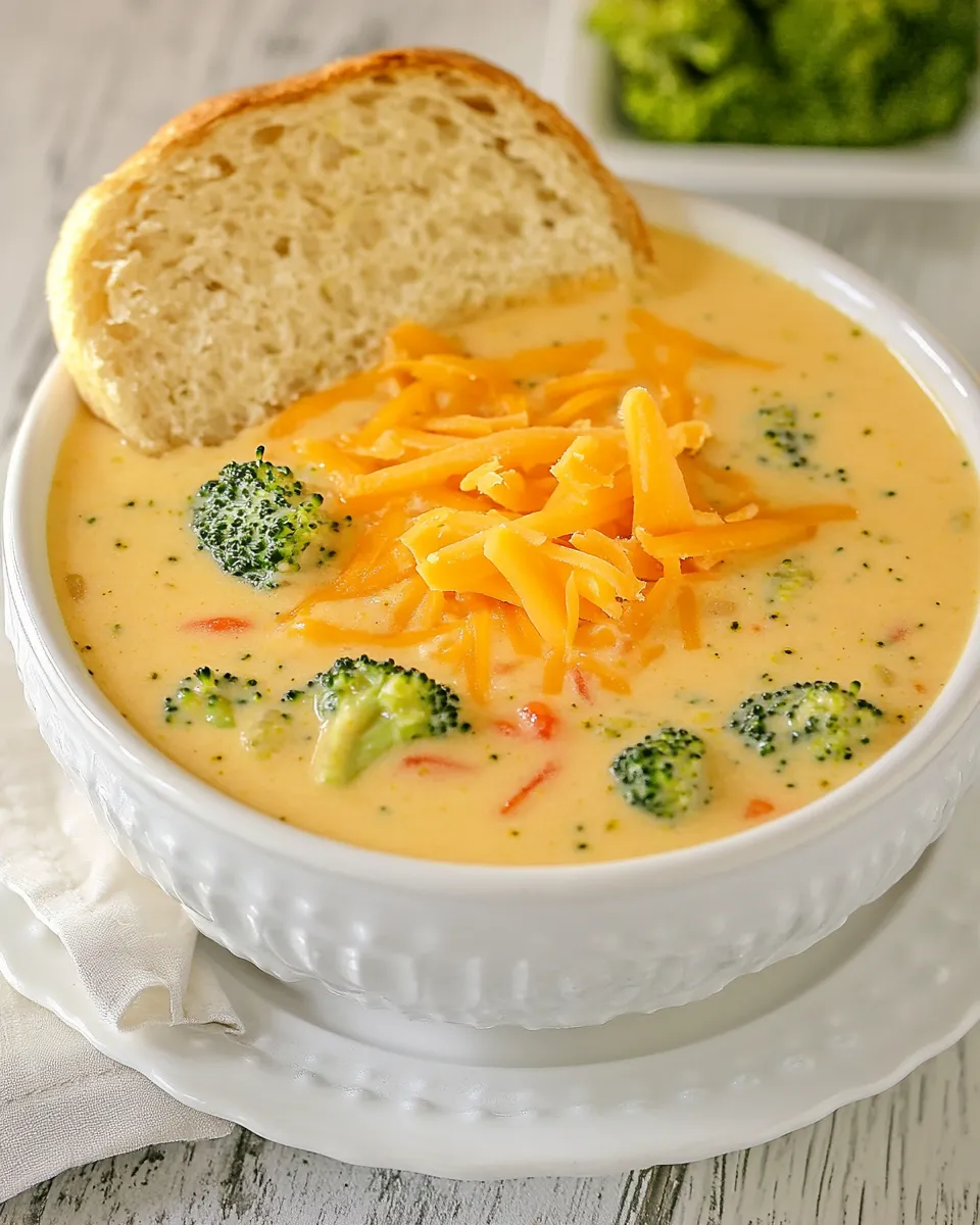 Homemade Panera Broccoli Cheddar Soup Recipe photo