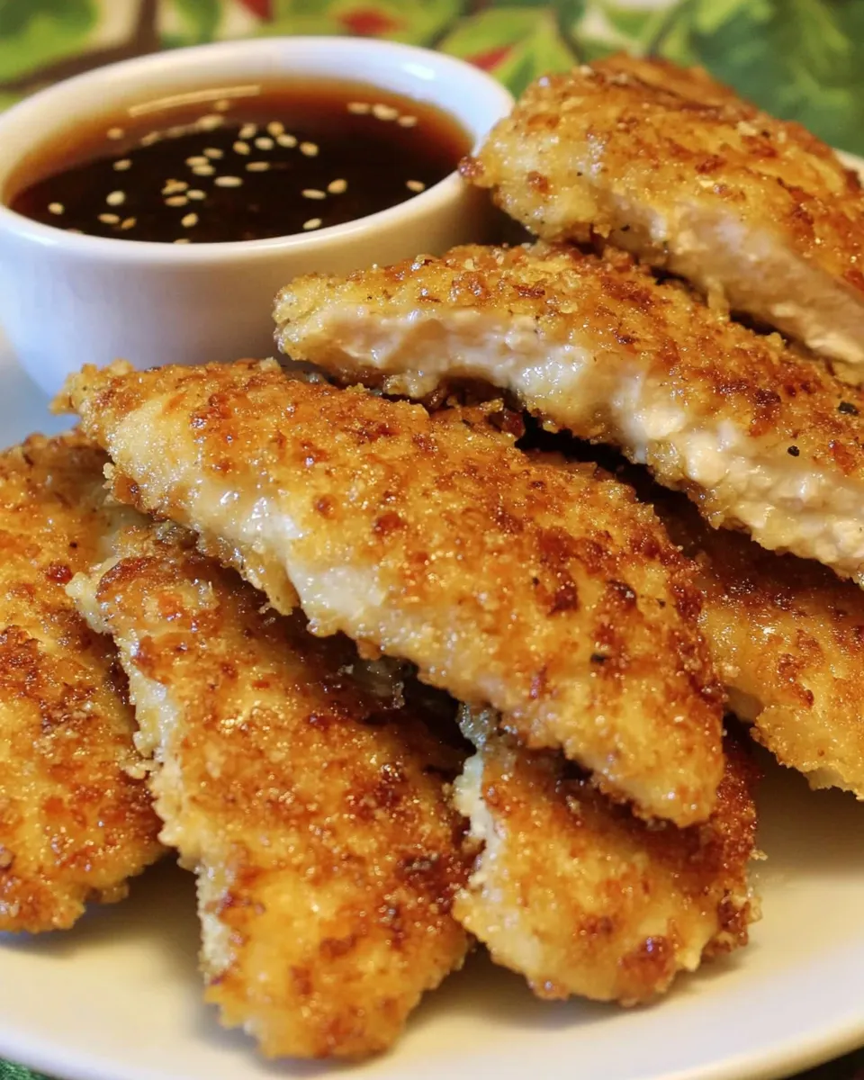 Delicious Panko Chicken With Apricot Dipping Sauce image