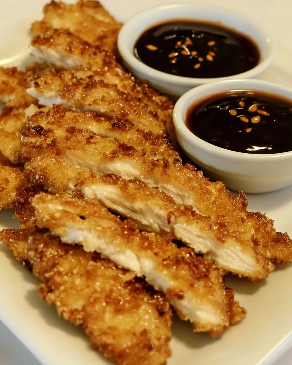 Best Panko Chicken With Apricot Dipping Sauce recipe photo