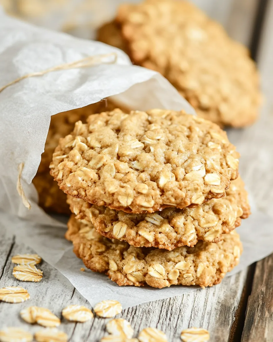 Easy Paper Bag Oatmeal Cookies recipe photo