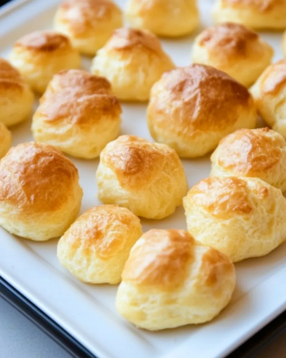 Delicious Pate a Choux Recipe and Cheese Puffs shot