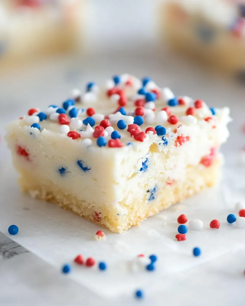 Best Patriotic Sugar Cookie Bars shot