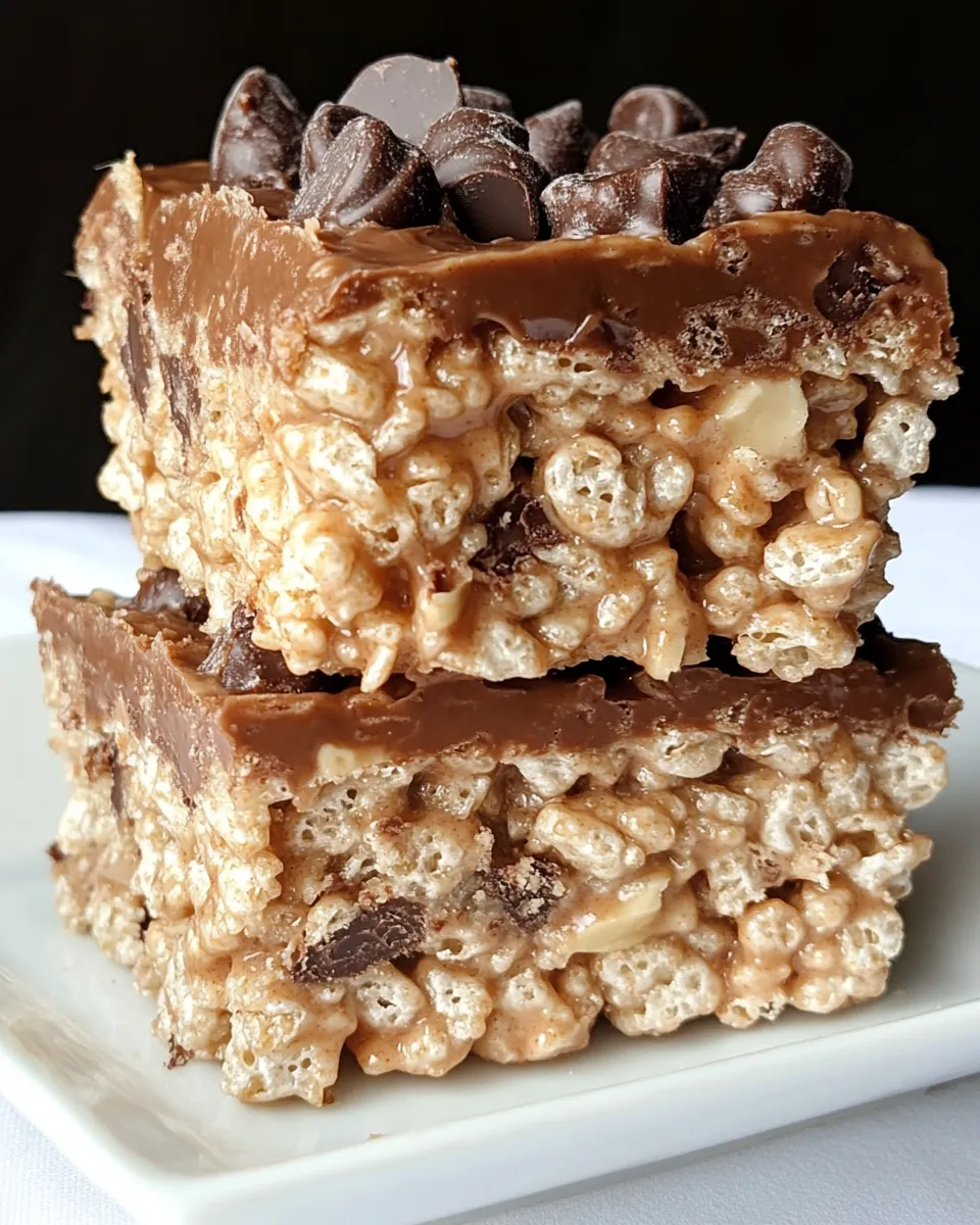 Homemade Peanut Butter Cup Rice Krispies Treats photo