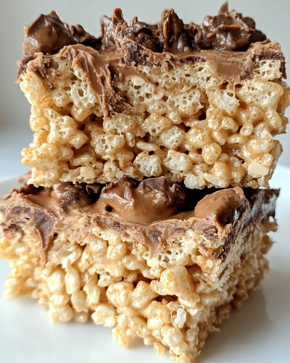 Classic Peanut Butter Cup Rice Krispies Treats image