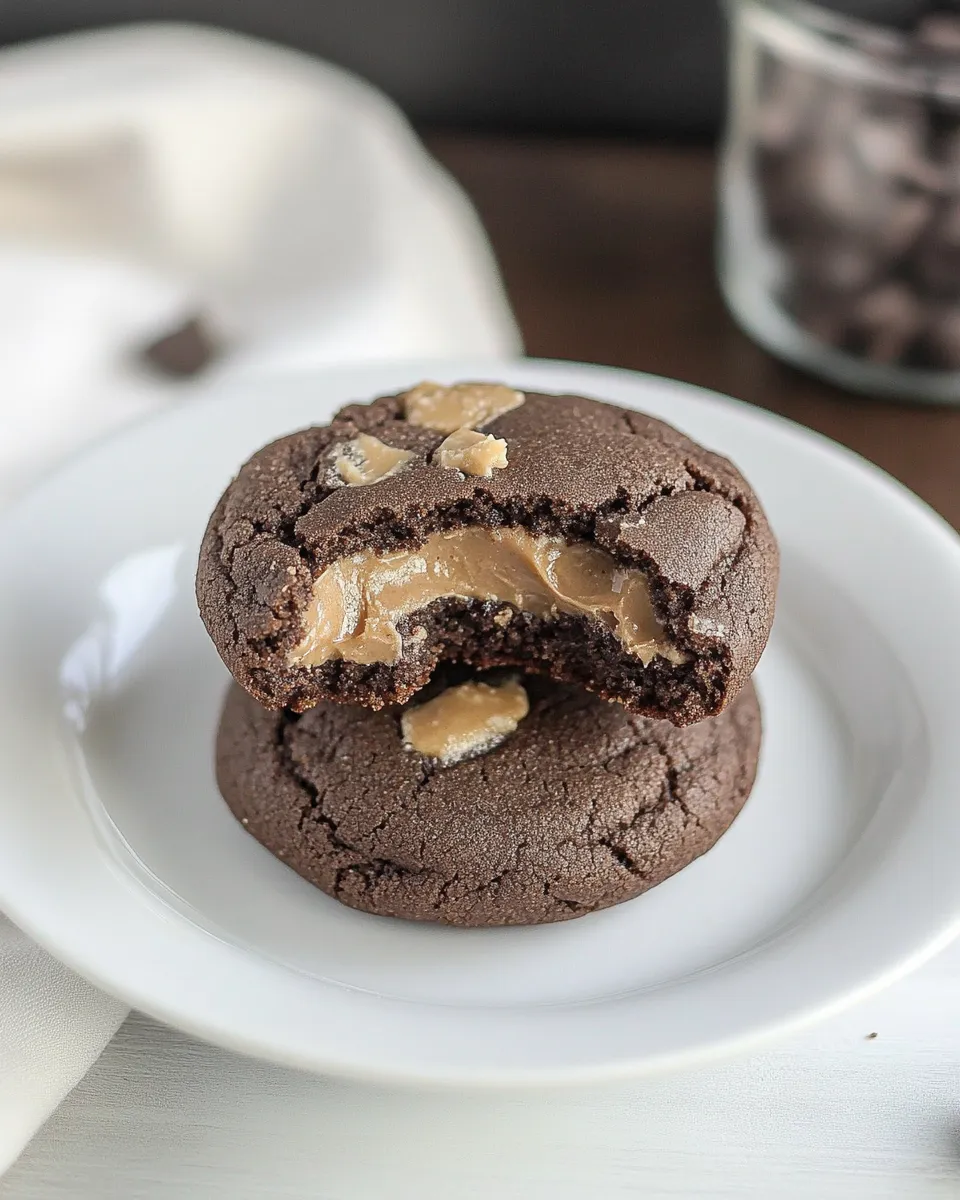 Classic Peanut Butter Filled Chocolate Cookies image
