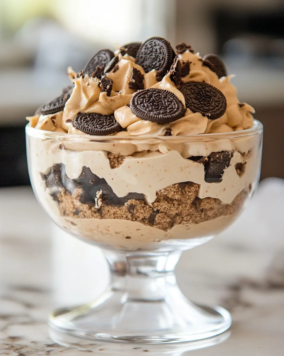 Homemade Peanut Butter Oreo Trifle photo