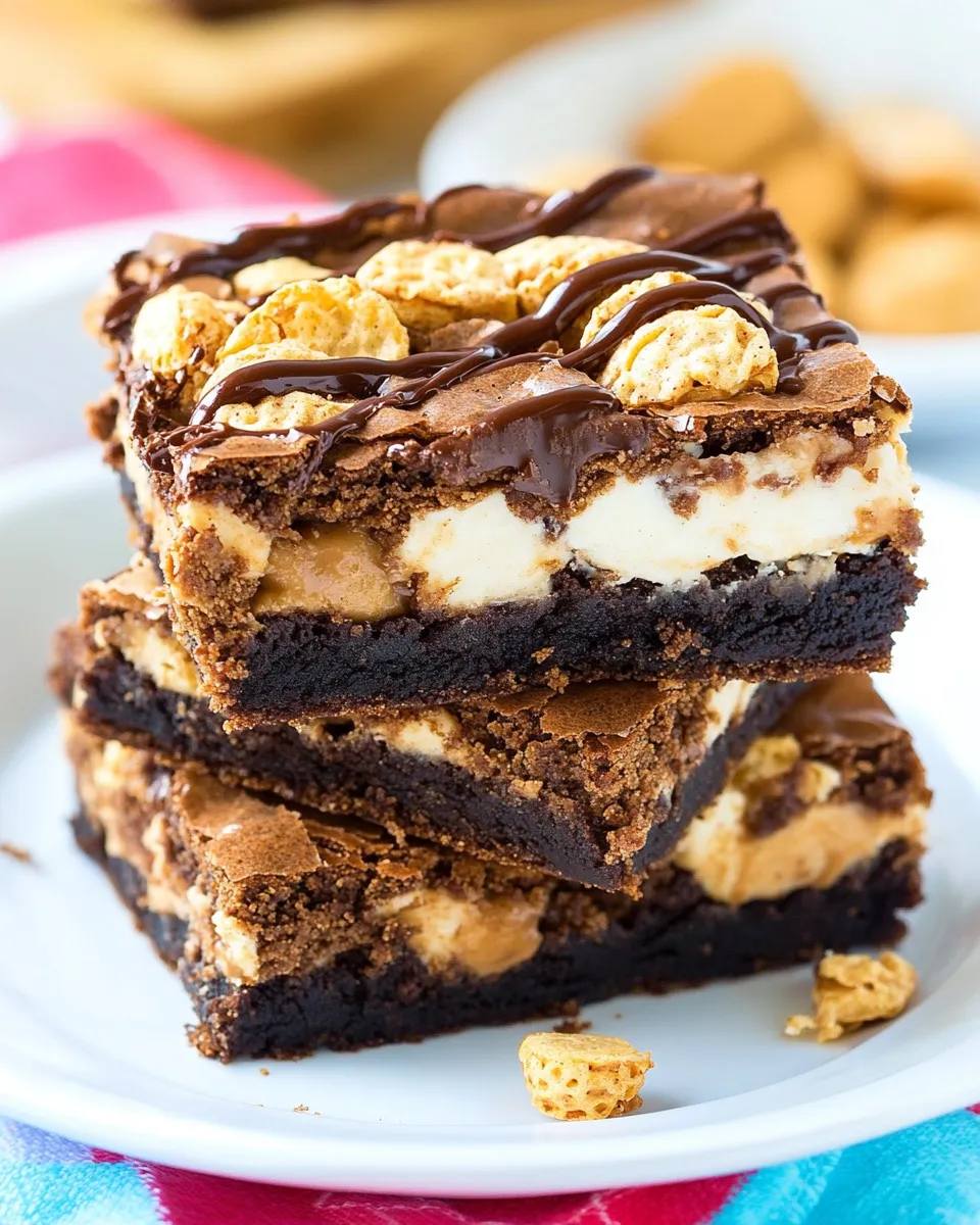 Homemade Peanut Butter Pop Tart Brownies photo