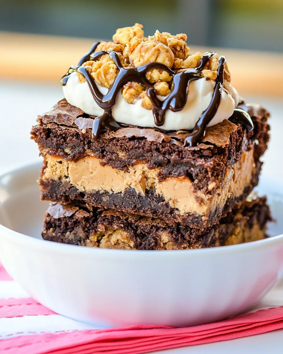 Classic Peanut Butter Pop Tart Brownies image