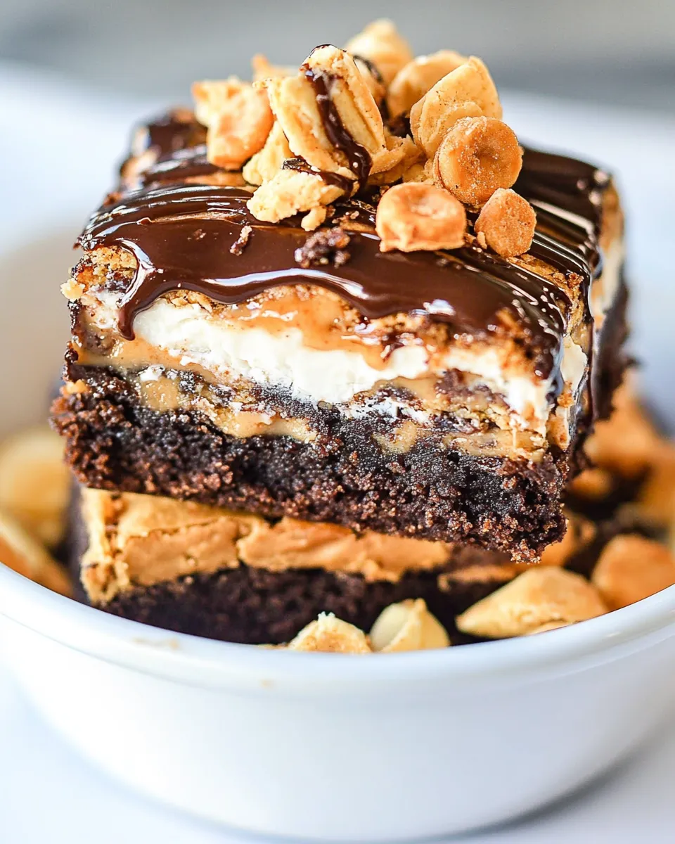 Delicious Peanut Butter Pop Tart Brownies shot
