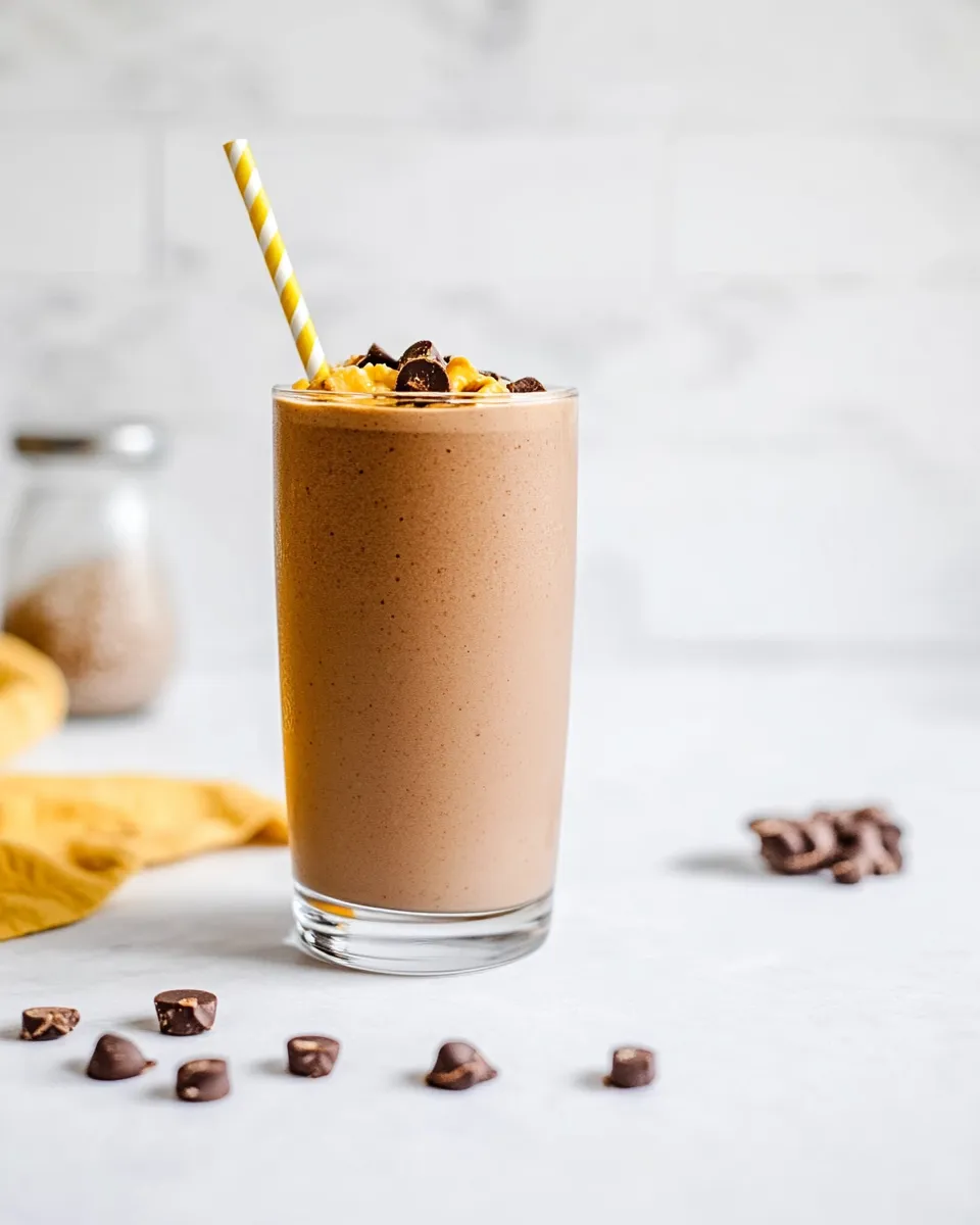 Homemade Peanut Butter Protein Shake photo