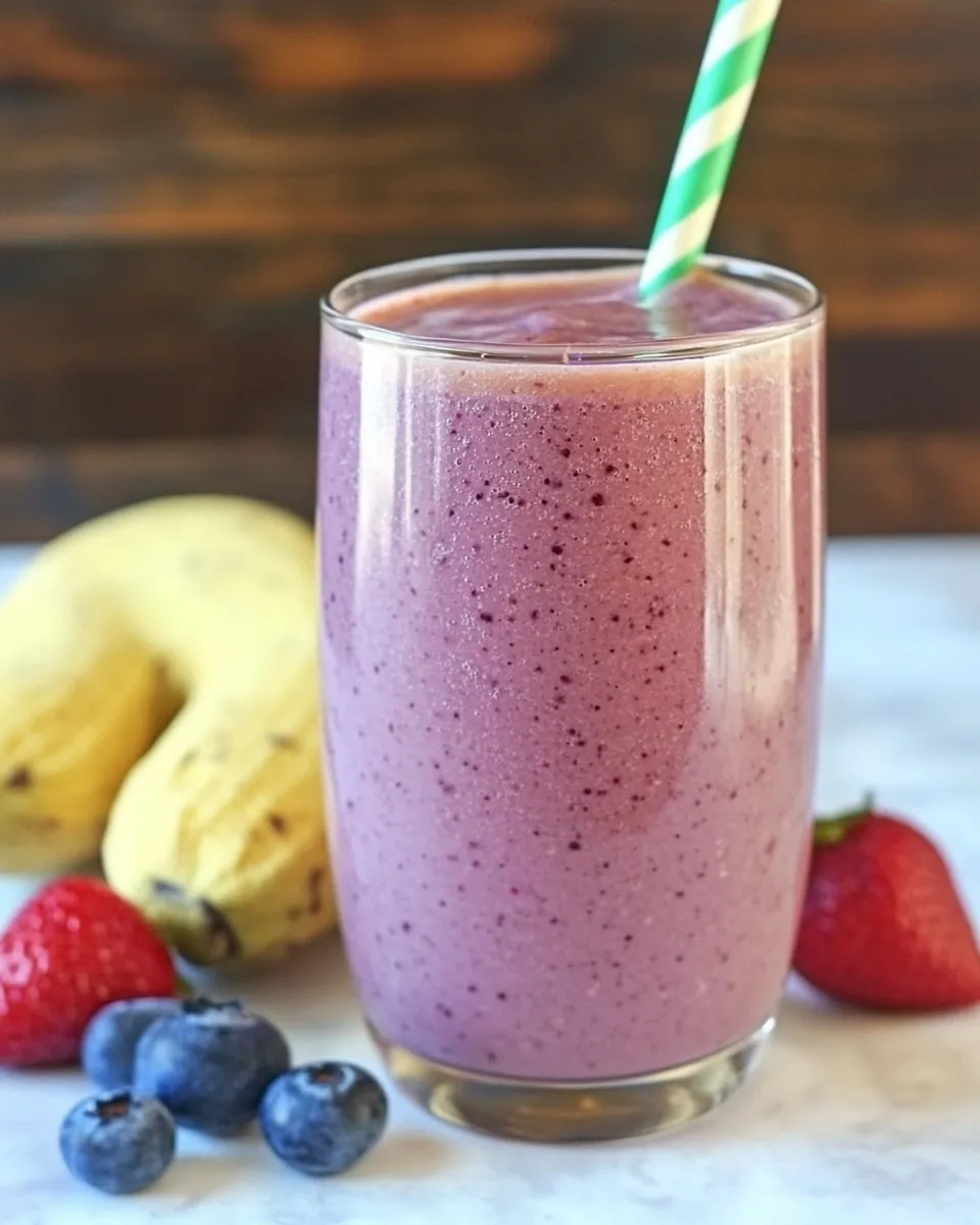 Delicious Peanut Butter and Jelly Smoothie image