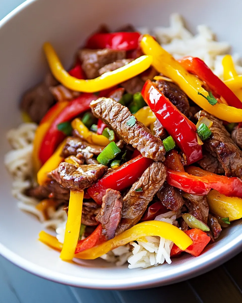 Delicious Pepper Steak Stir-Fry shot