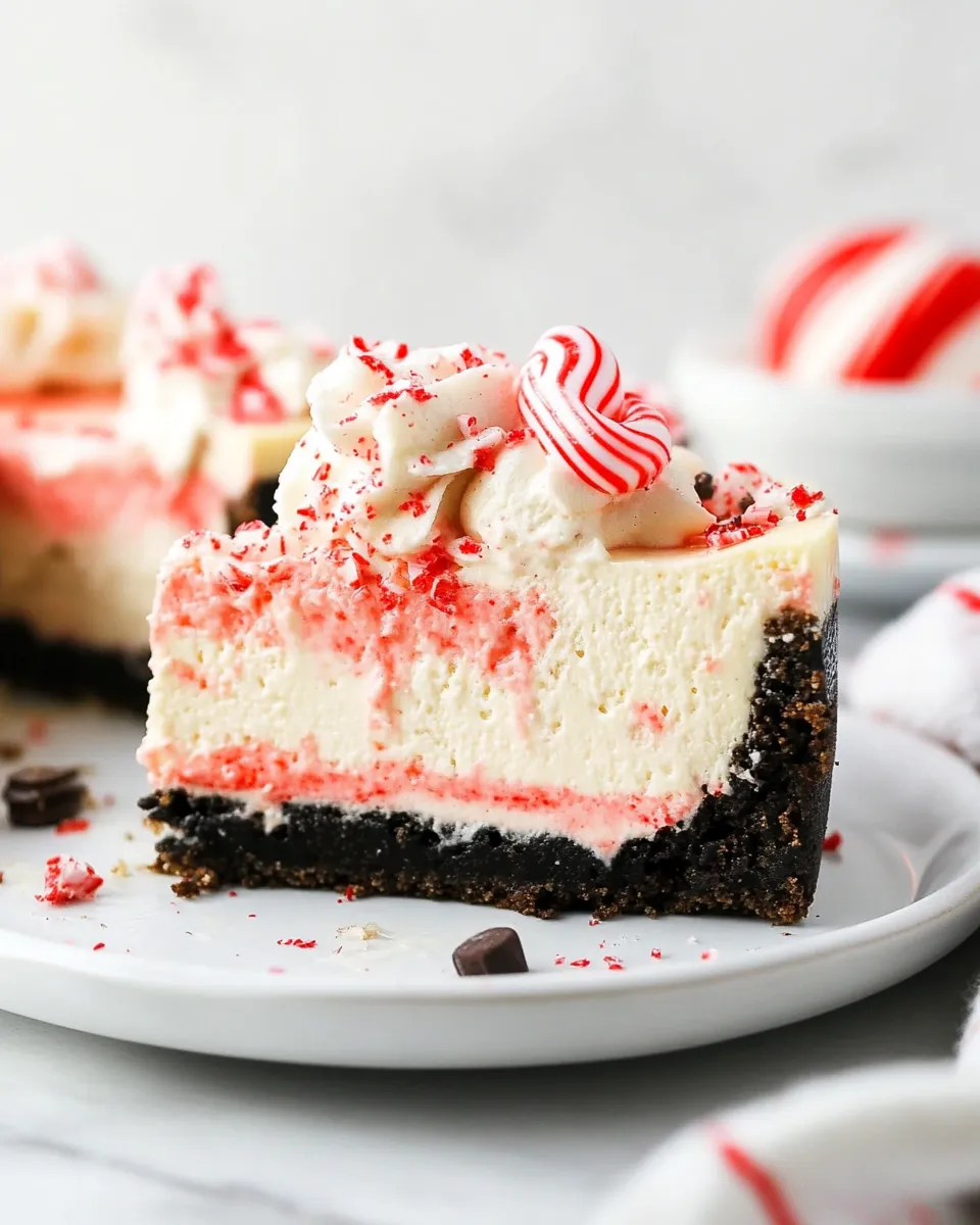 Homemade Peppermint Cheesecake photo